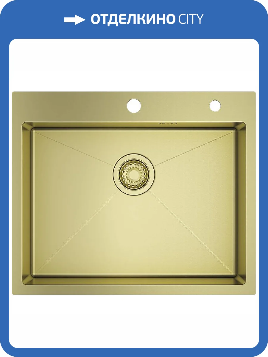 Мойка кухонная Raglo R701.6050.03 Золотой Сатин фото 3