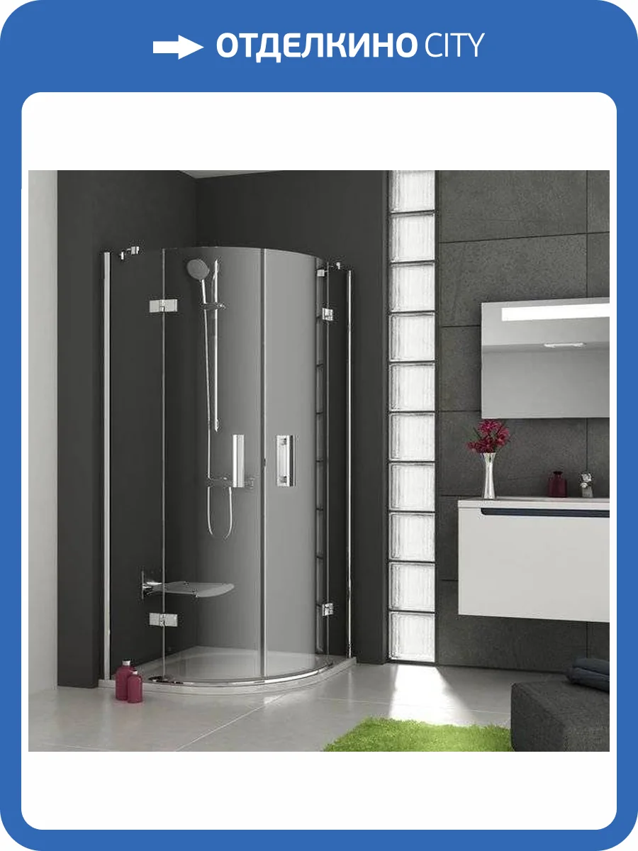 Душевой уголок Ravak SMSKK4-90 Transparent, профиль хром фото 7