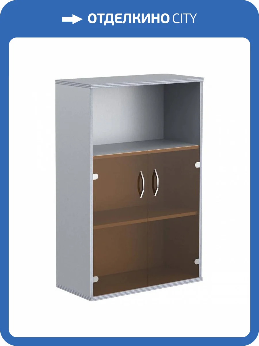 Тумба-витрина Skyland Imago 00-07010124, 7010124, СТ-2.2 Венге Магия/Металлик фото 2