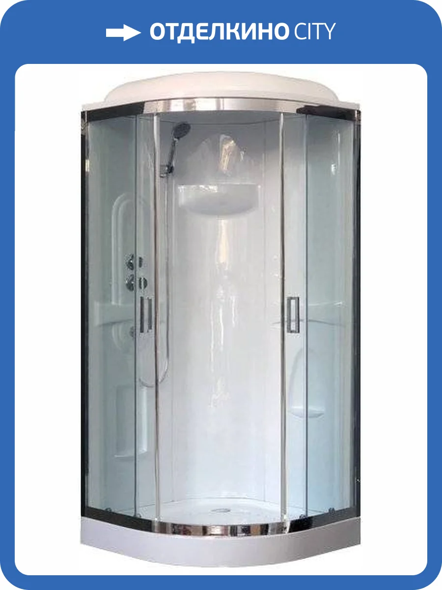 Душевая кабина Royal Bath RB90HK1-T-CH+EL с низким поддоном фото 2