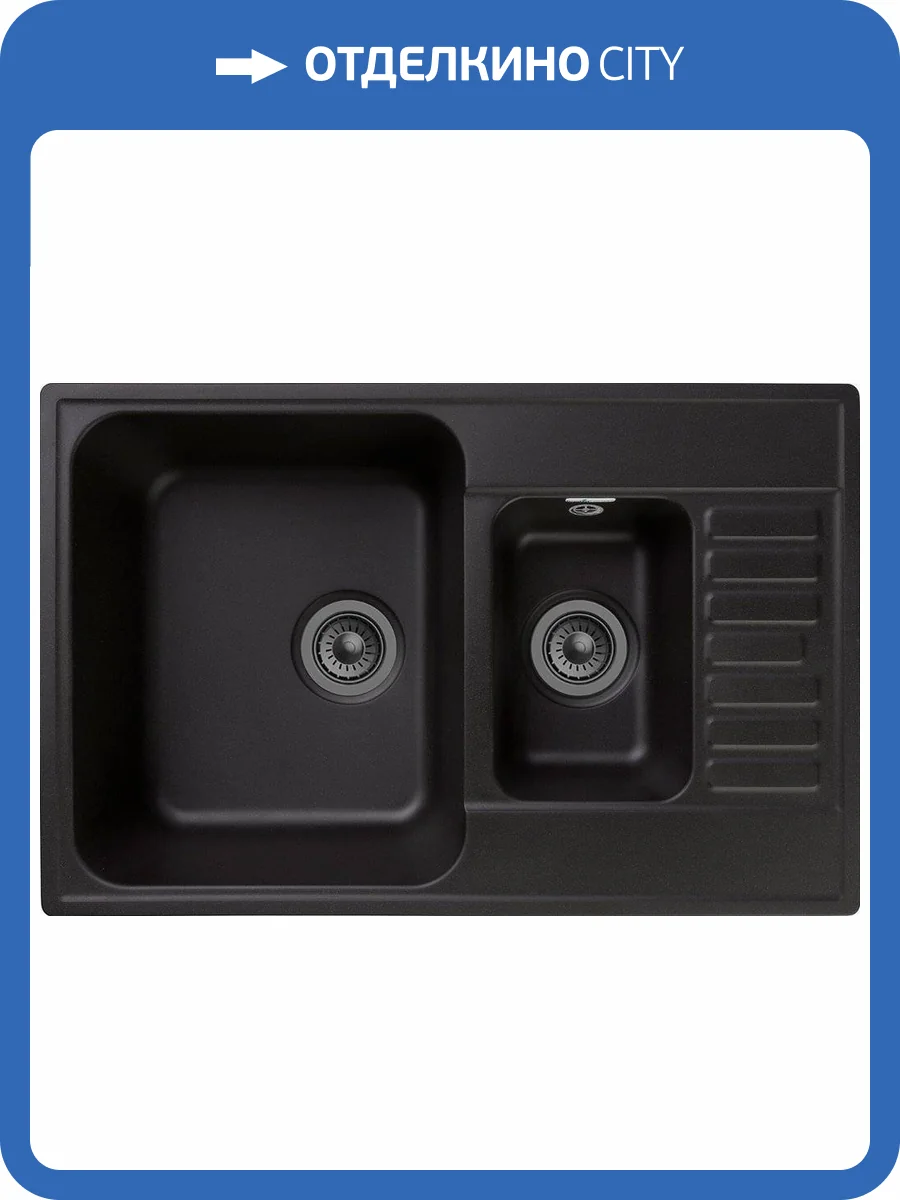 Мойка кухонная GranFest Quarz Z 21K черная фото 4