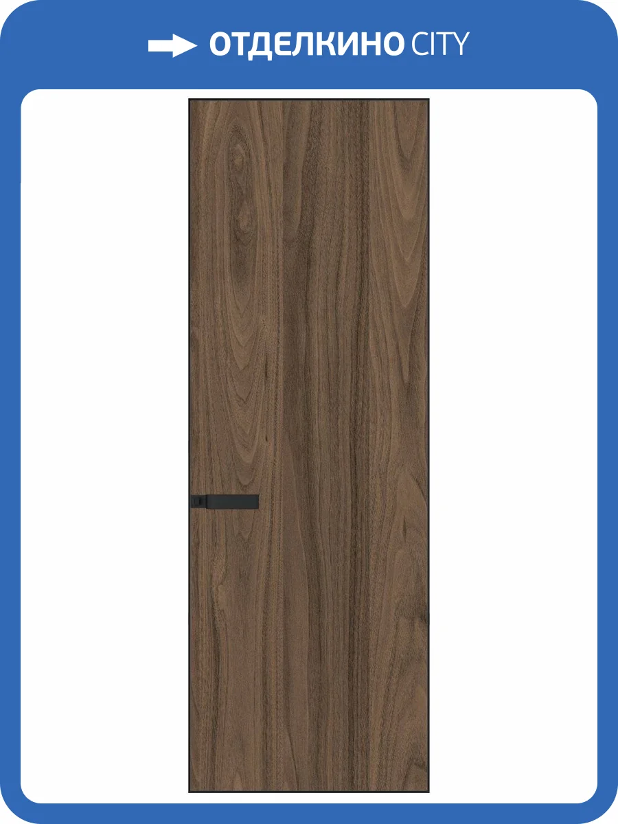 Межкомнатная дверь Profil Doors 1 AGN цвет профиля Черный, алюминиевая панель ясень горный 600x2000 фото 2