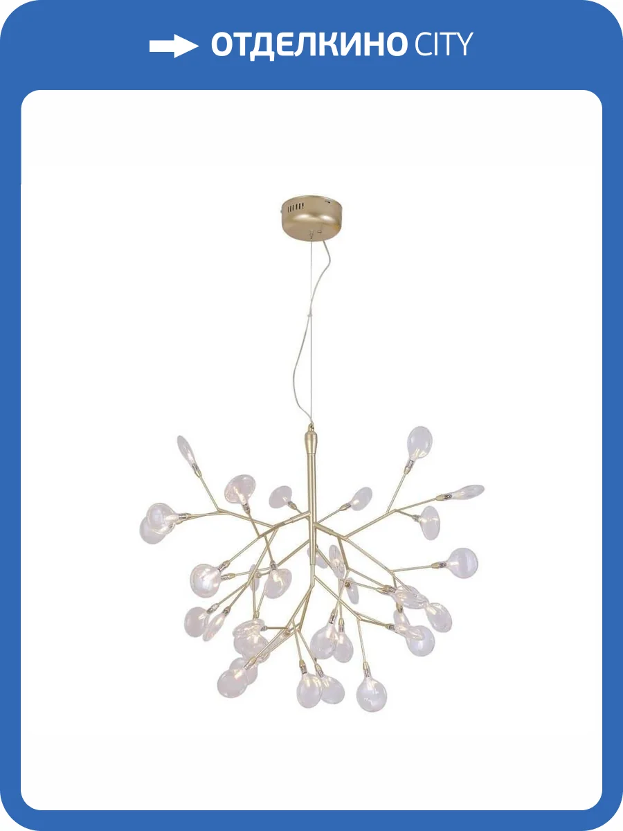 Подвесная люстра Crystal Lux Evita SP36 Gold/Transparent фото 3