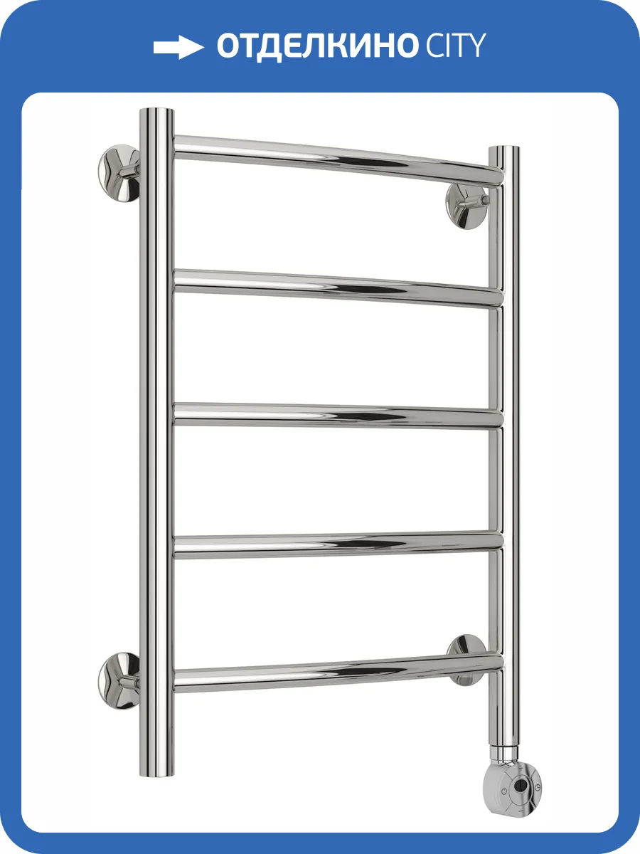 Полотенцесушитель электрический Стилье Формат 12 Тп Г21, без покрытия, 600х400 фото 6