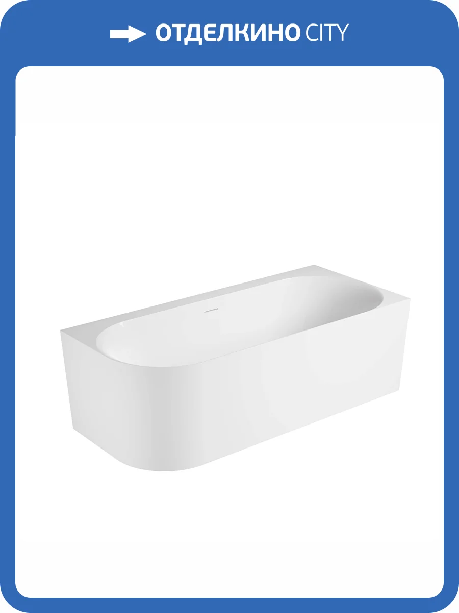 Акриловая ванна Vincea VBT-704-1800-R 180x80, правая, щелевой перелив, слив белый, белая фото 6