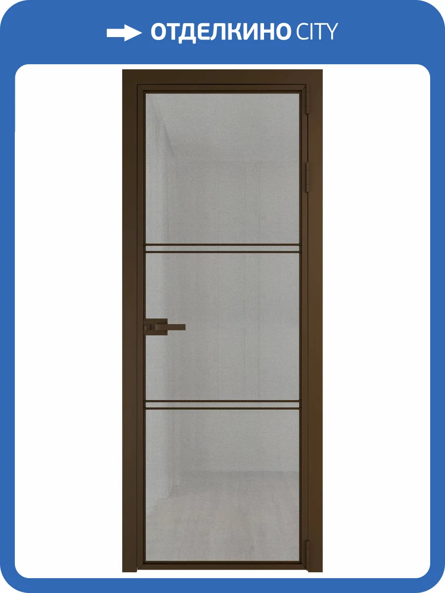 Межкомнатная дверь Profil Doors 3 AX цвет профиля Деорэ, стекло безопасное 6 мм рэте 700x2000 фото 2