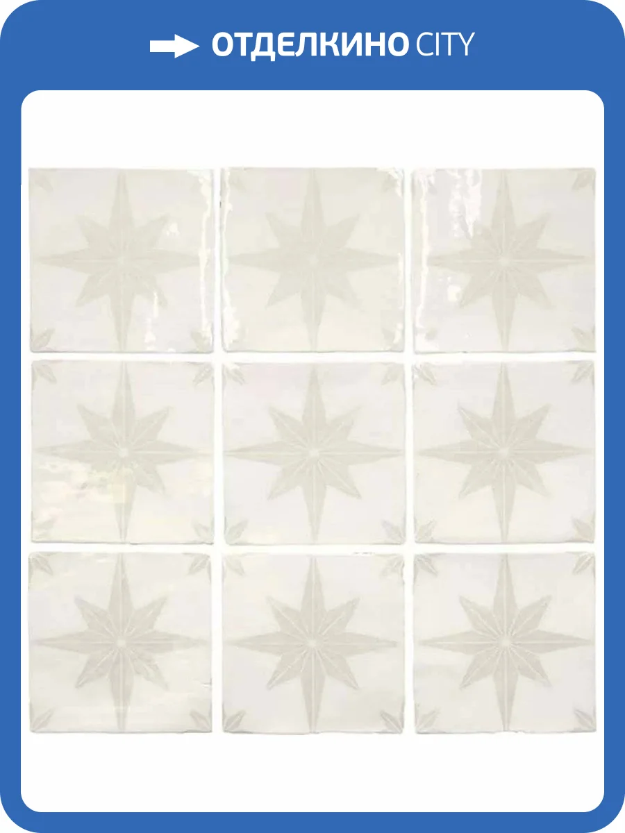 Керамическая плитка Ape Ceramica Fado A037553 Carmo White 13x13 фото 3