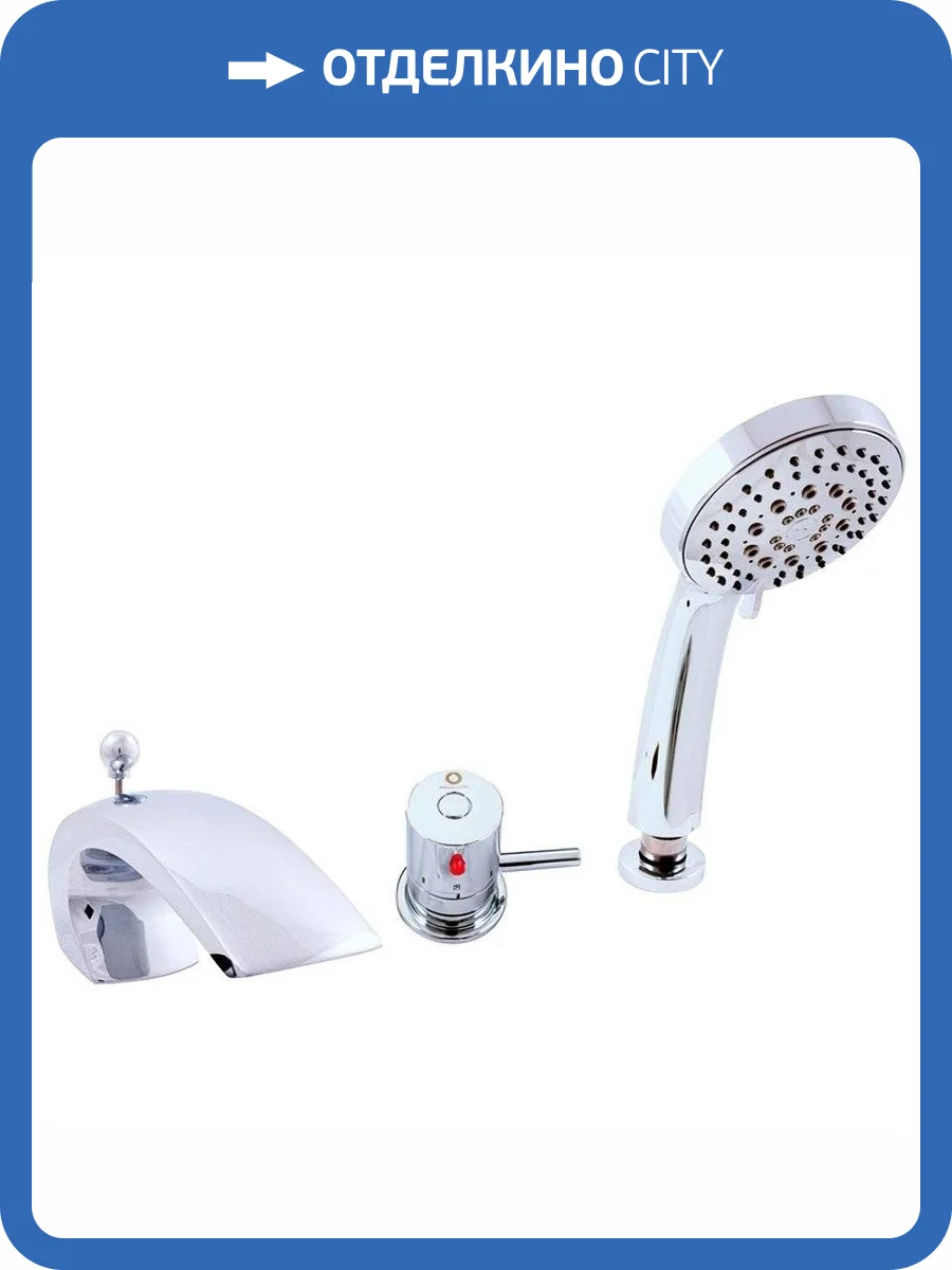 Смеситель Rav Slezak Termo DT272.5S термостатический, на борт ванны, хром фото 3