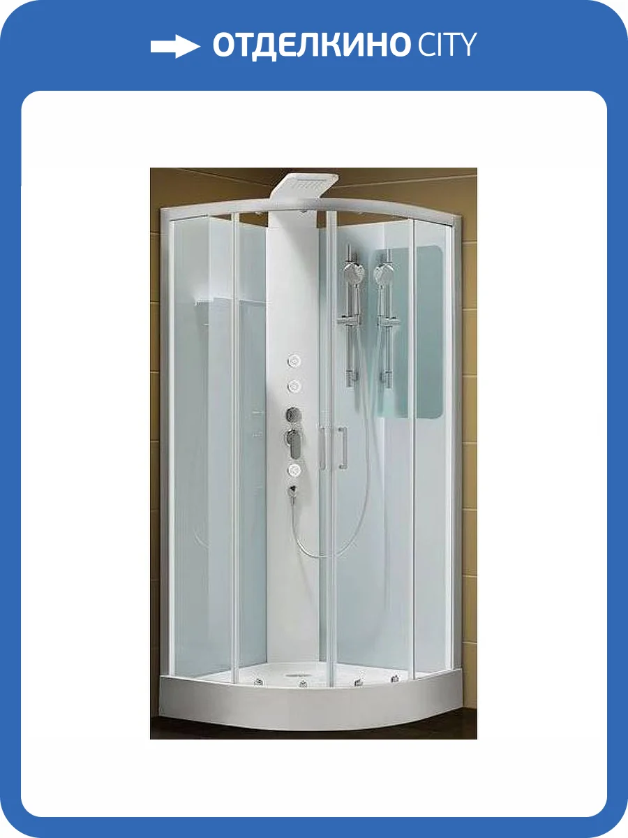 Душевая дверь для кабины Aquanet Passion R №1/4 215020 профиль серебро, стекло прозрачное, 90x210 фото 3