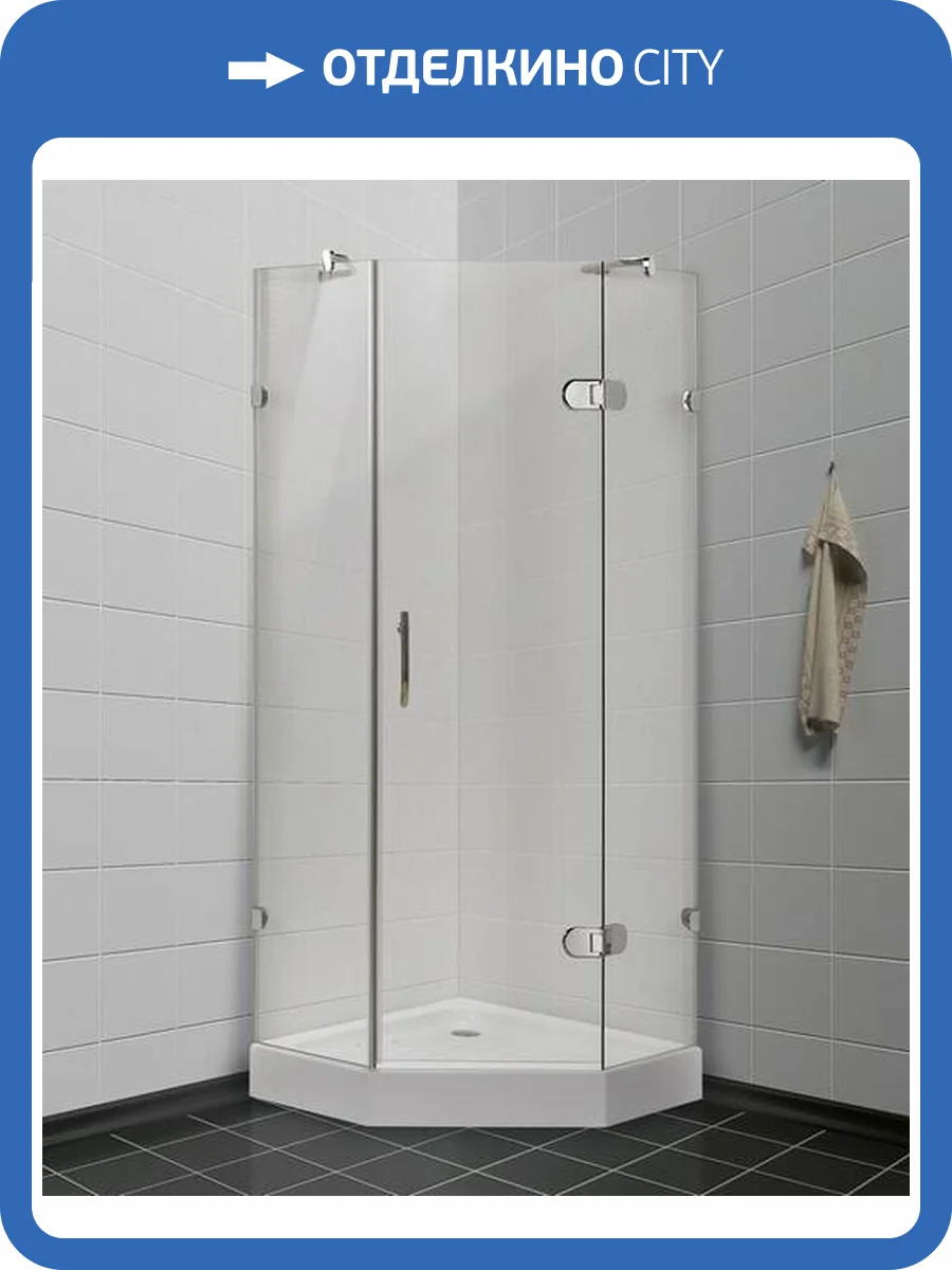 Душевой уголок Timo BY-839/100C профиль хром, стекло прозрачное, 100x100x200 фото 3