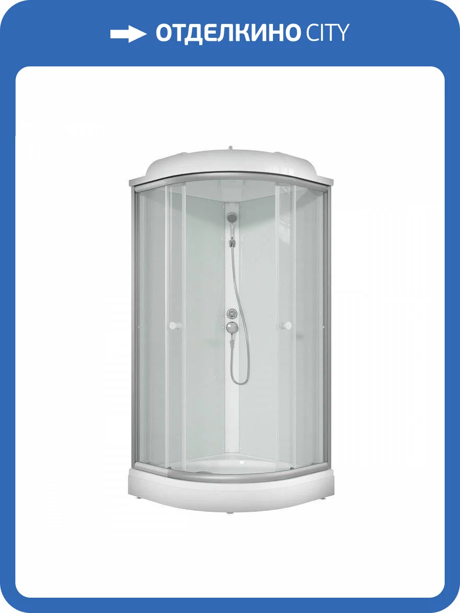 Душевая кабина Niagara Light L90/17 профиль хром, стекло прозрачное, 90x90x216 фото 7