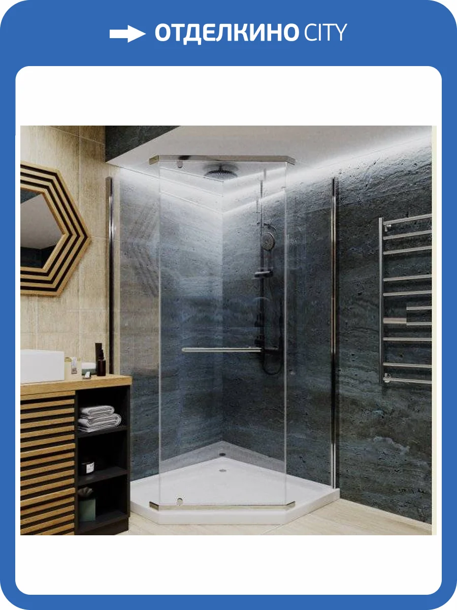 Душевой уголок Cerutti Spa ZP91T 90x90, профиль хром фото 9