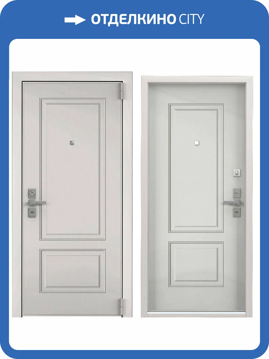 Входная стальная дверь Torex ULTIMATUM NEXT 590776 ПВХ Бьянко/ПВХ Ферро 2050x880 фото 2