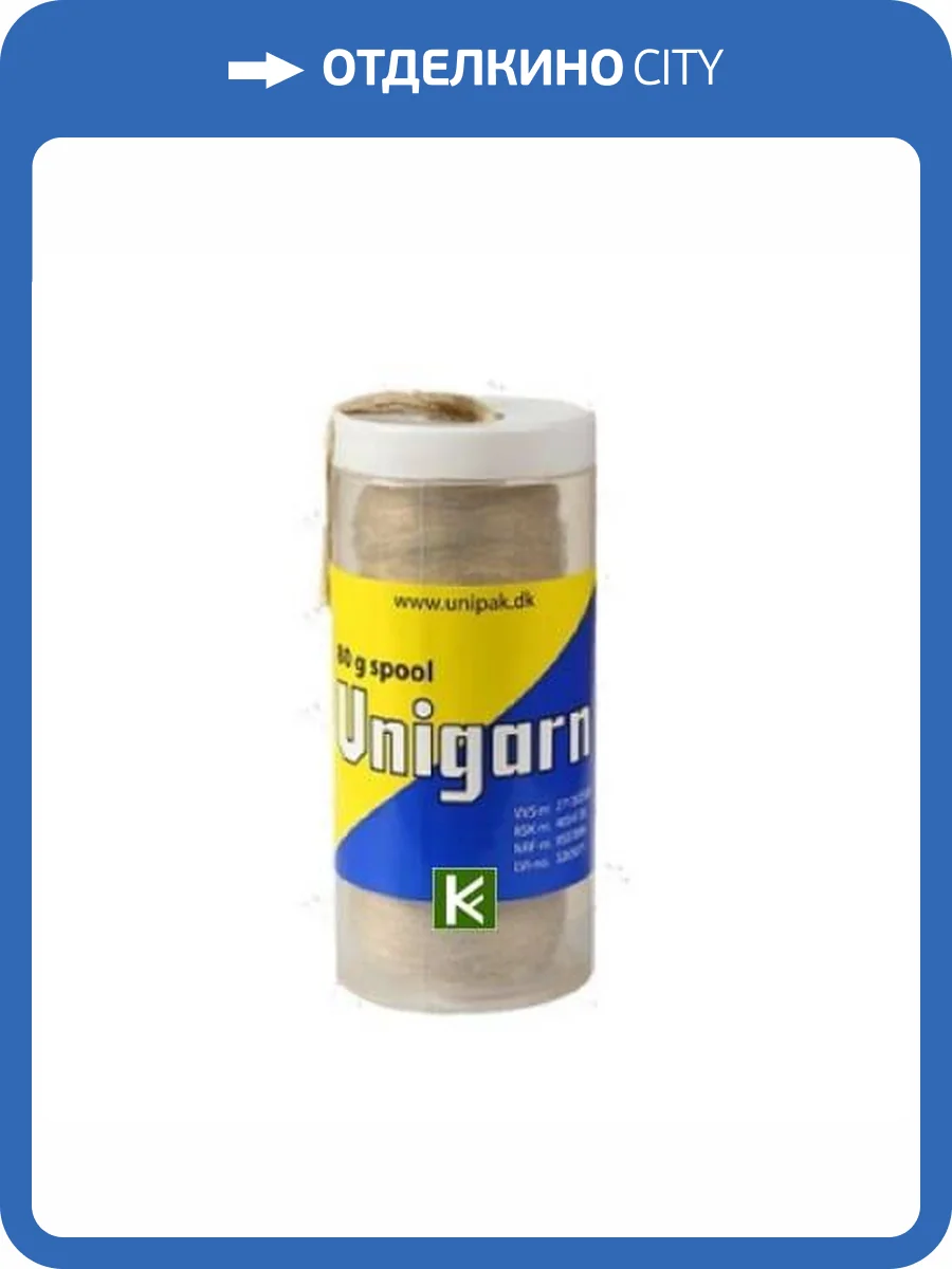 Лён Unipak шпуля 40 г. в пластик. упак. фото 2