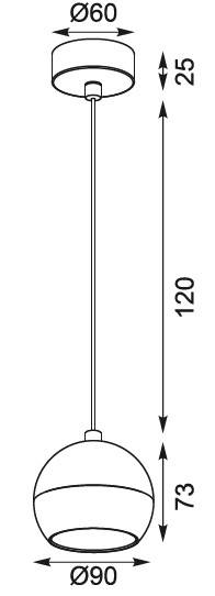 Подвесной светильник IEK 4012 LT-UCB0-4012-GX53-1-K23 фото 6