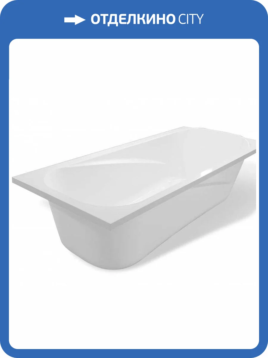 Ванна из искусственного камня Эстет Альфа 170B silk ФР-00014392 170x75 Прямоугольная, белая фото 4