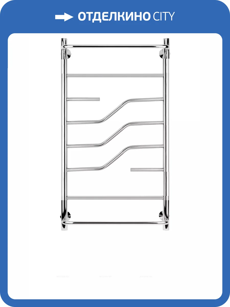 Полотенцесушитель водяной Secado Риволи 4603777448271 СП 100x40, хром, с комплектом подключения фото 3