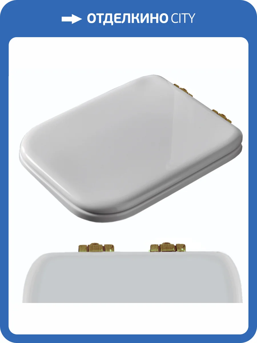 Крышка-сиденье Kerasan Waldorf 418601 белая, с микролифтом, петли бронза фото 2