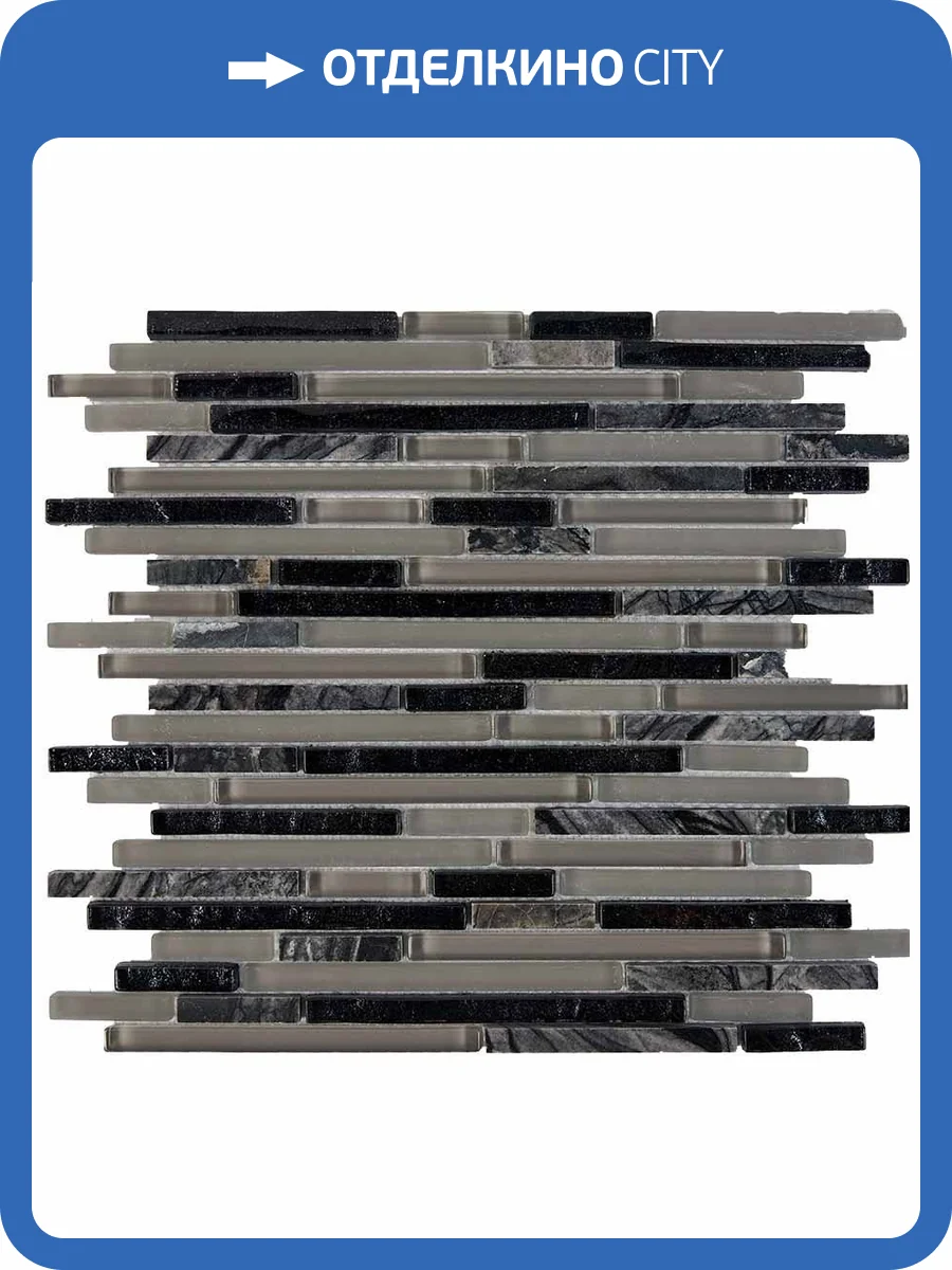 Мозаика Pixel Mosaic Камень и стекло PIX727 (1x14.8;1x4.8;1x9.8) 28.6x30 фото 2