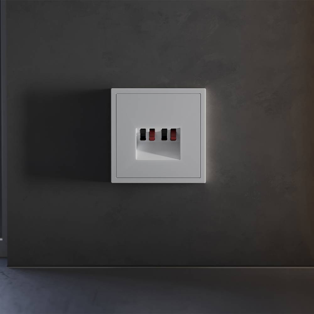 Лицевая панель для акустической розетки Voltum S70 VLS001516 серый фото 3