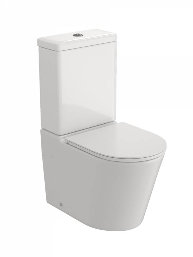 Унитаз-компакт Watersense Rita R W01656 безободковый, сиденье микролифт