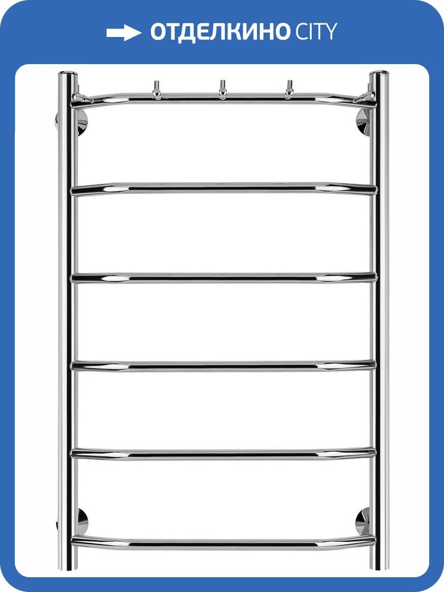 Полотенцесушитель электрический Secado Агата 1 К 80х50, хром L фото 5
