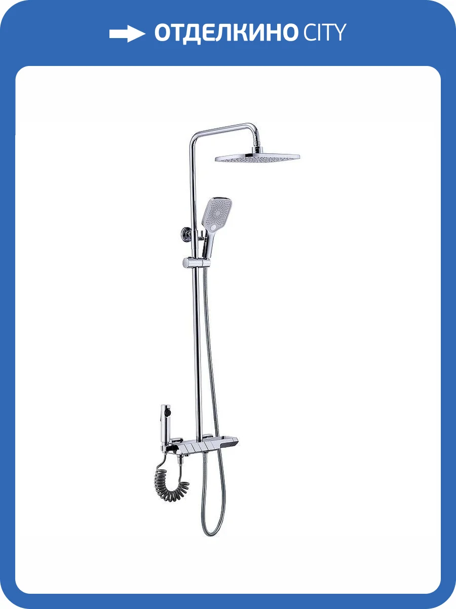 Душевая стойка Boch Mann Vettorre BM9650 TS, хром, с термостатом фото 6