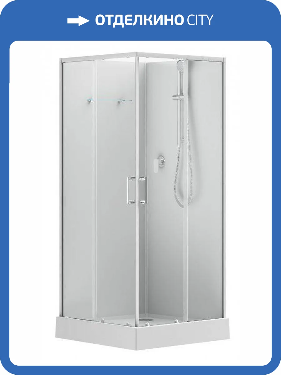 Душевая кабина Aquanet Passion EVO 281963 профиль белый, 900х900 фото 3