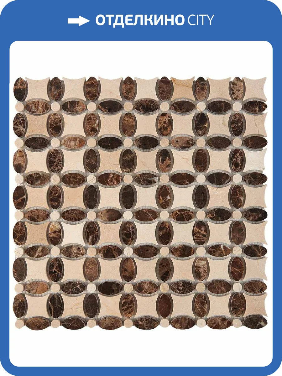Мозаика Pixel Mosaic Мрамор PIX283 (3.2x3.2) 33.6x33.6 фото 2