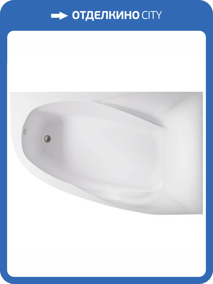 Ванна из искусственного камня Астра-Форм Селена 01010040 170x100 правая, белая глянцевая фото 10