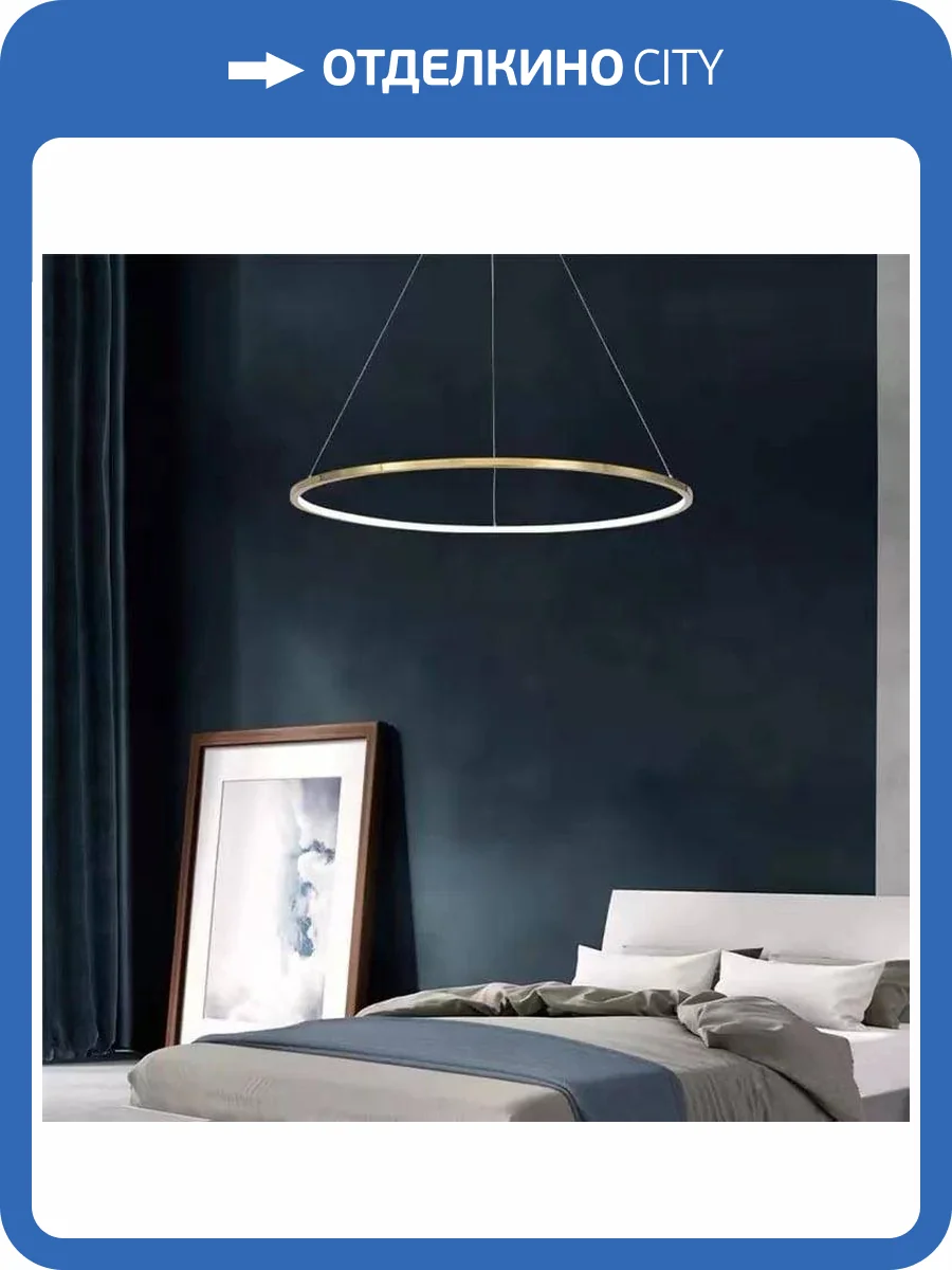 Подвесной светодиодный светильник iLedex Axis 10112P/1-24W-3000K-D800 BR фото 3