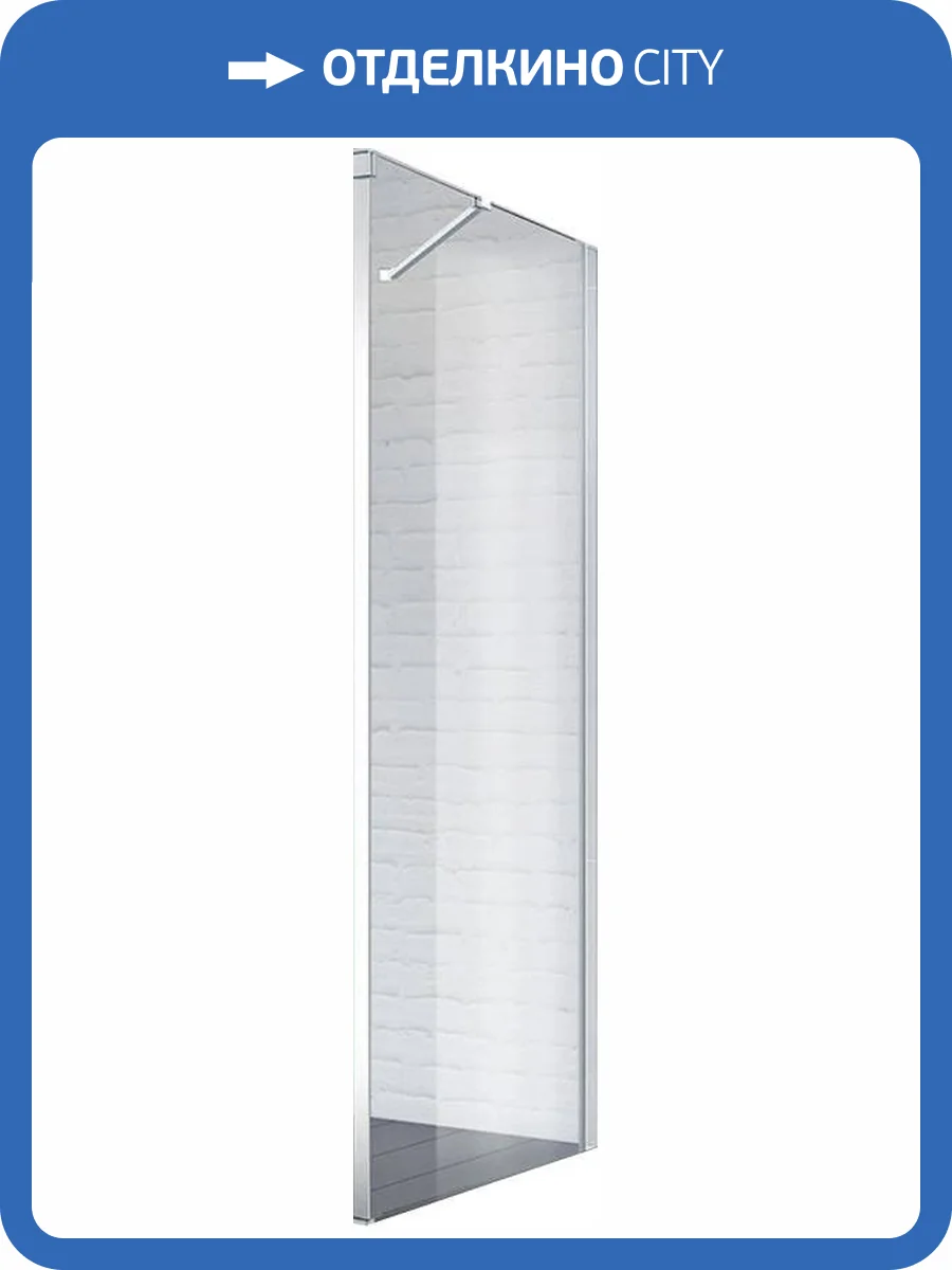 Боковая стенка BelBagno Acqua 90-FIX-C-Cr стекло прозрачное фото 4