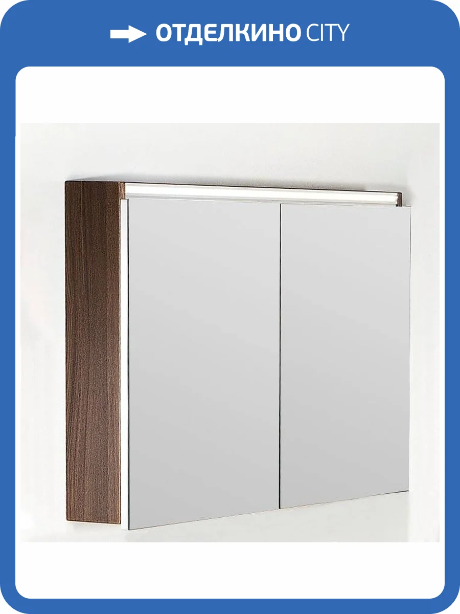 Зеркало-шкаф Armadi Art Vallessi 100 дуб темный фото 4