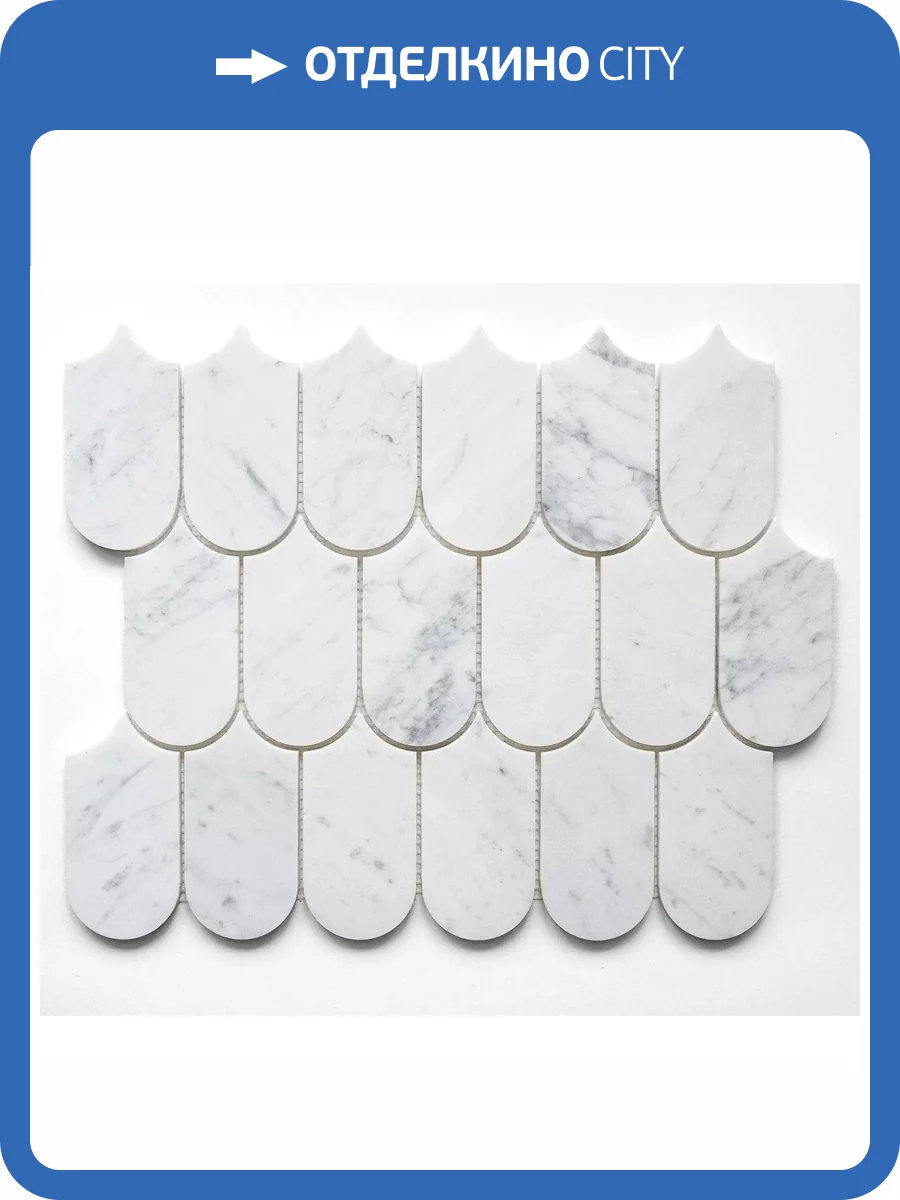 Мозаика Orro Mosaic Stone Asti White (5.08x10.3) 26x31.5 фото 2