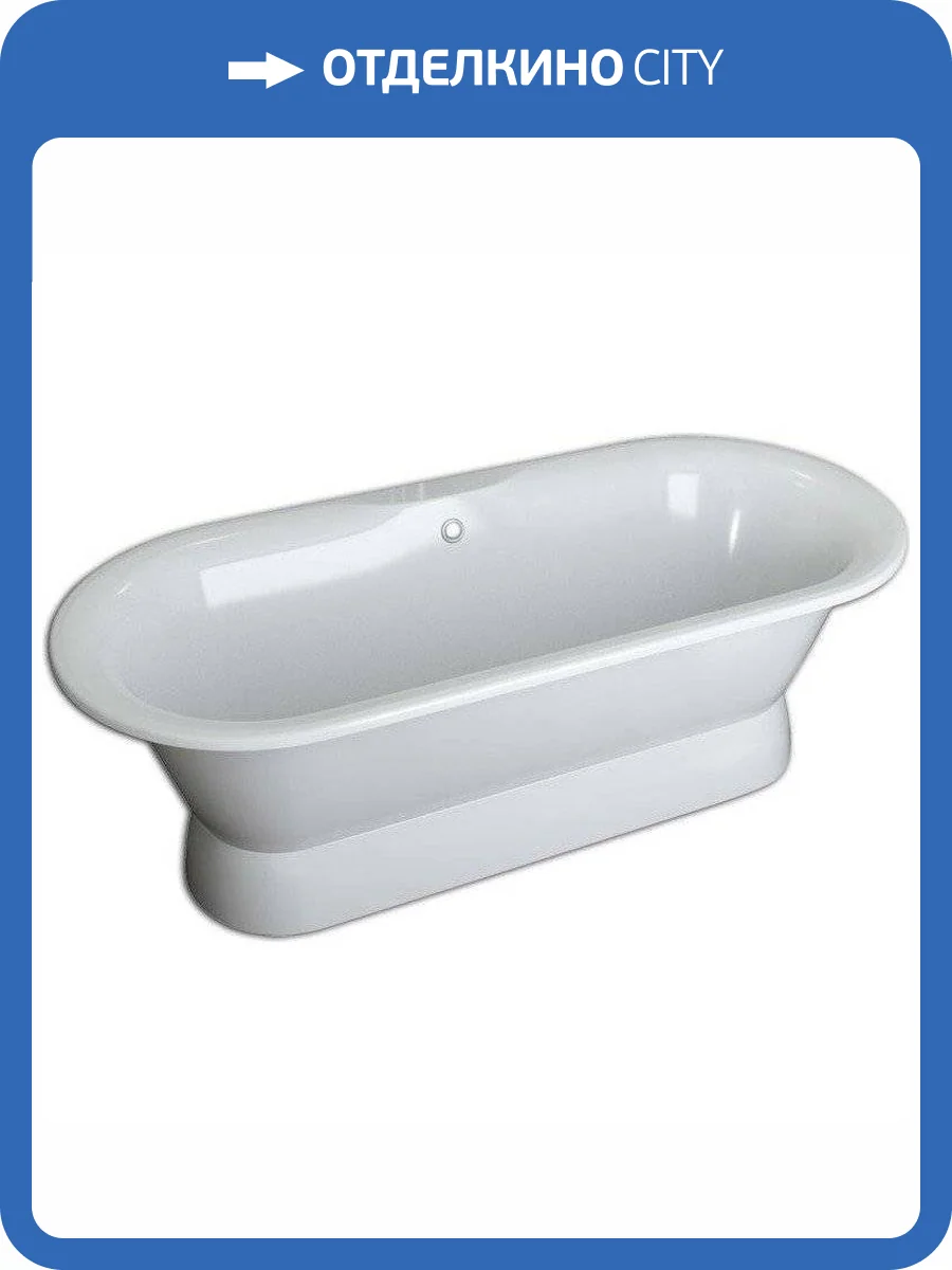 Ванна из искусственного камня Фэма Феррара 170x80 на подиуме фото 7