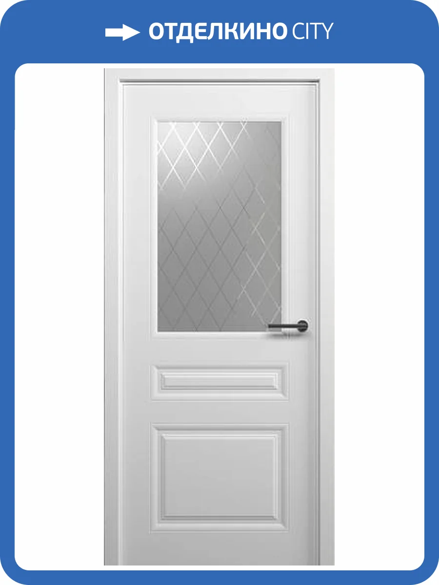 Межкомнатная дверь Albero Стиль-2 полотно Белое, стекло мателюкс "Рубин" 800x2000 фото 2