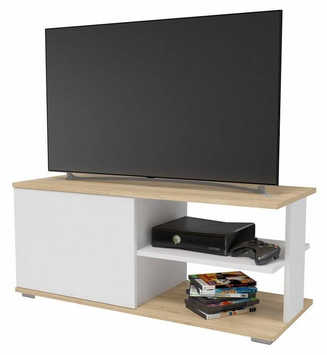 Тумба под ТВ МФ Jazz ТВ 2СБ ТВ-2СБ Дуб сонома Белый