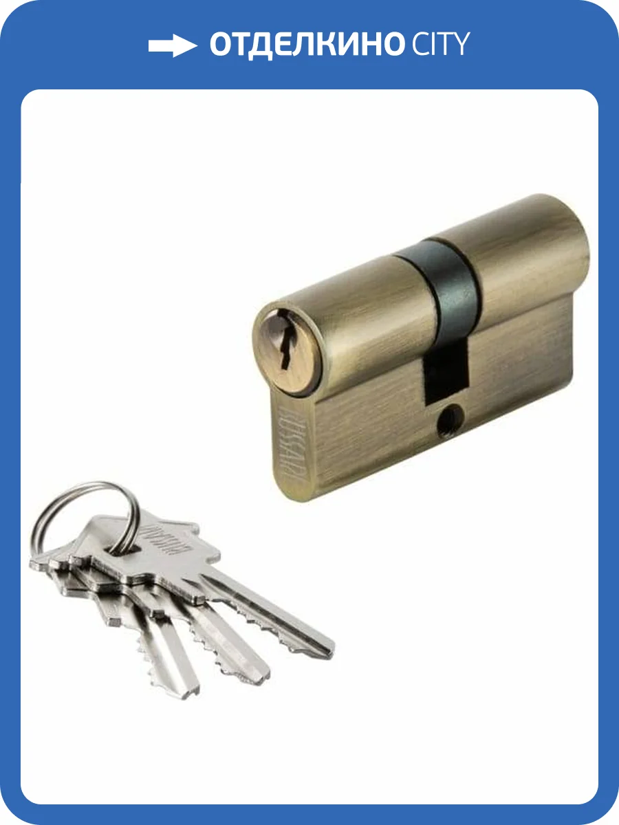 Цилиндр ключ-ключ BUSSARE CYL 3-60 BRONZE фото 2