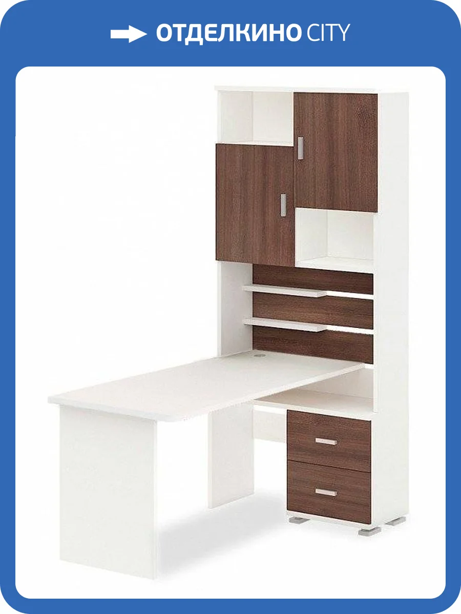 Стол компьютерный Merdes Домино MER_SR-720-160-BESHBE-CH-PRAV фото 2