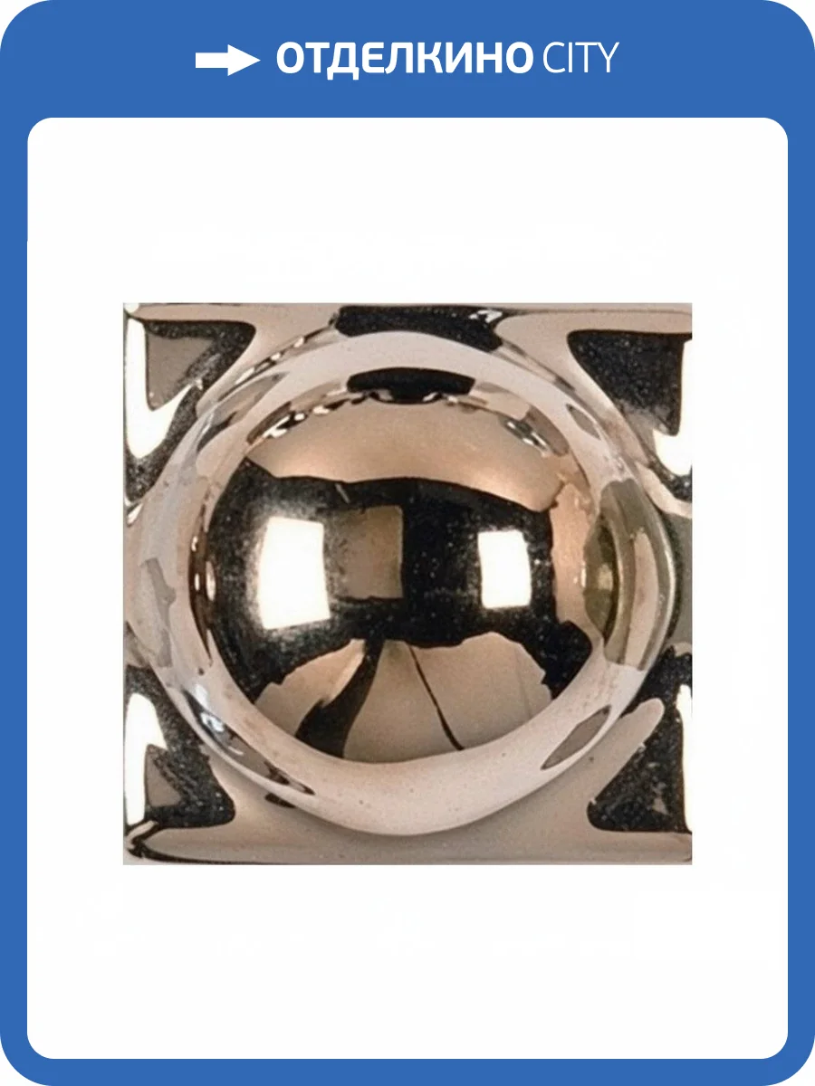 Вставка Adex Rombos ADNE8059 Taco Esfera Oro 2x2 фото 2