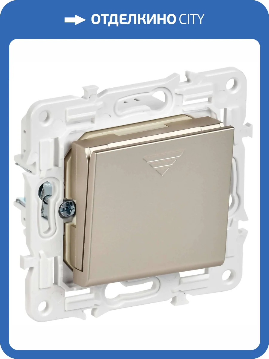 Выключатель карточный IEK Skandy SK-V11-0-10-K37 шампань фото 8