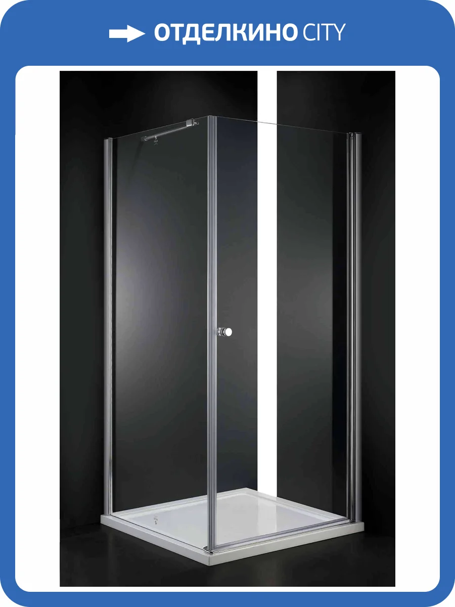 Душевой уголок Cezares ELENA-W-A-1-80-C-Cr профиль хром, стекло прозрачное, 80x80x195 фото 6