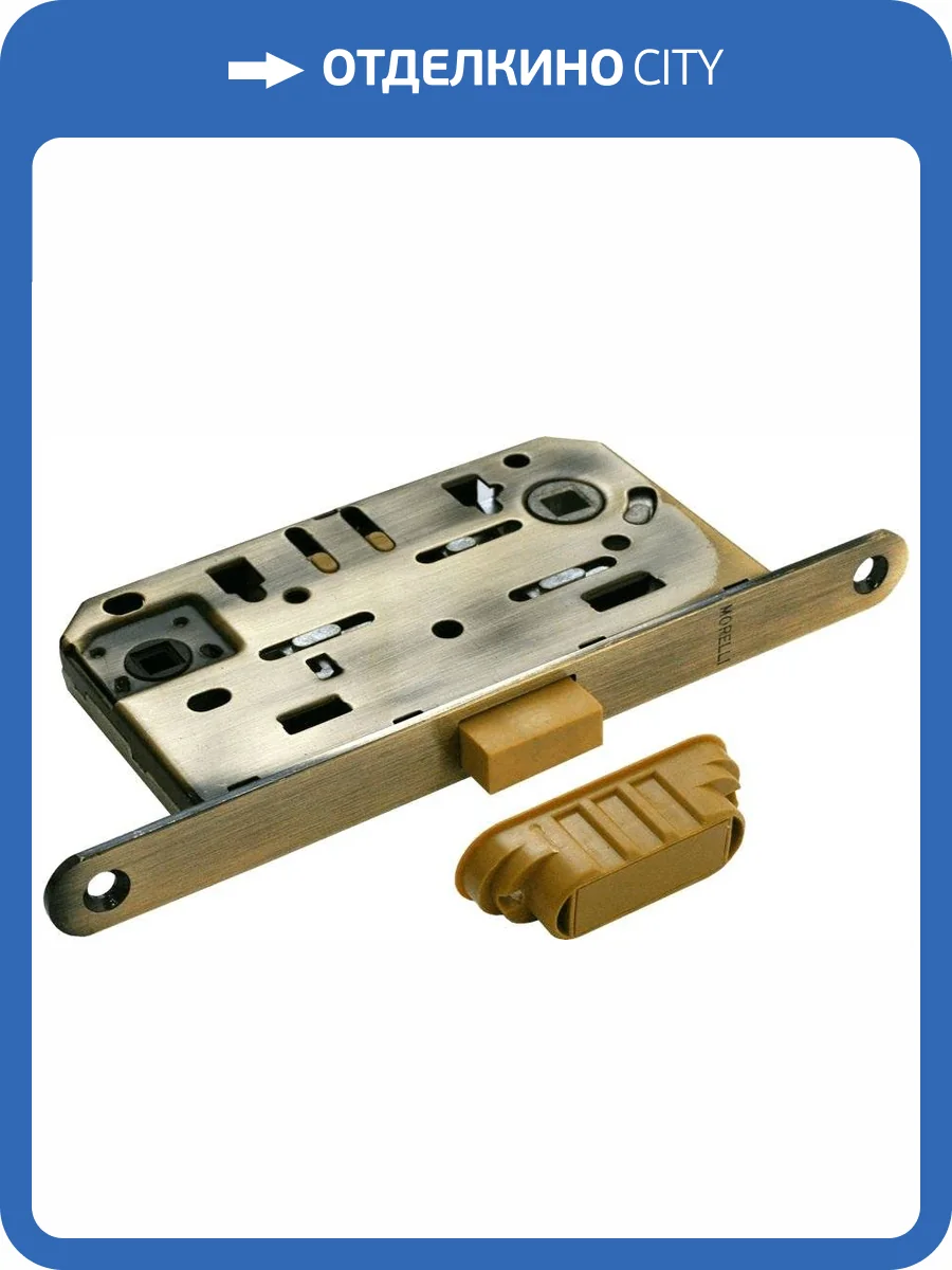 Межкомнатная защелка магнитная сантехническая Morelli M1895 AB Античная бронза фото 4