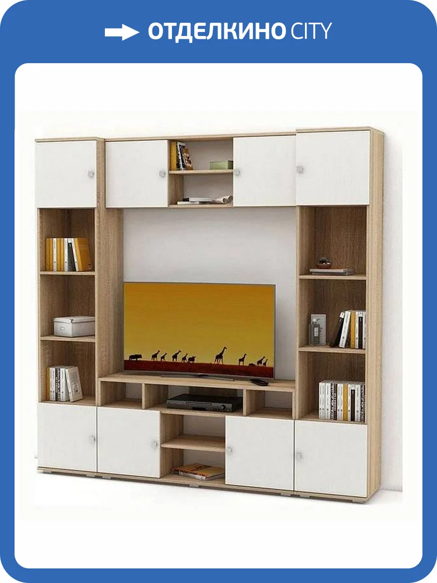 Стенка для гостиной ВМФ Тунис-2 MAS_STNT-2-DSB фото 2