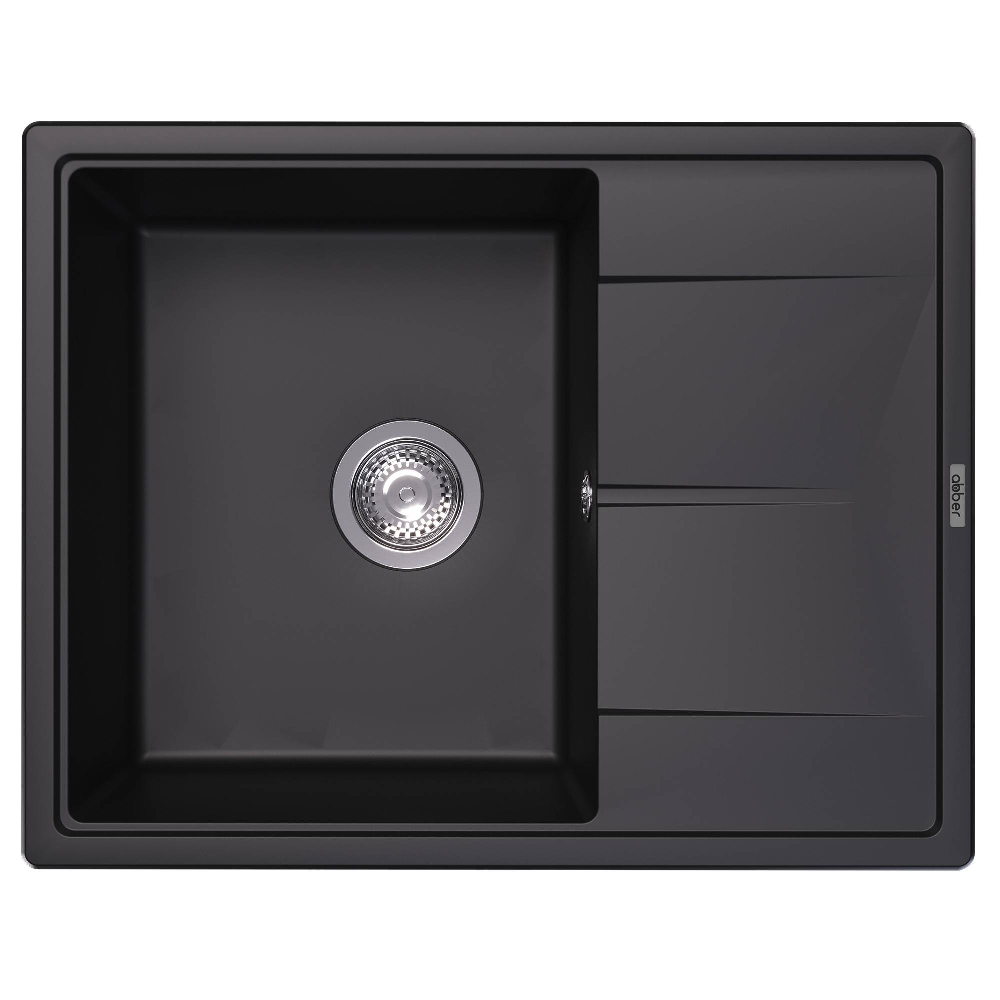 Мойка кухонная Abber Quarz AQ2903B черная, 51x65