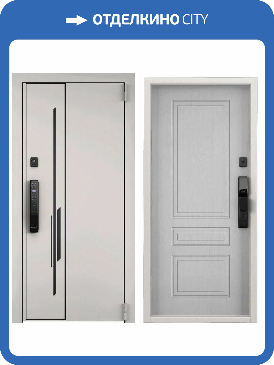 Входная стальная дверь Torex CYBER PRO MP 2989761 Колоре бьянко/ПВХ Дуб белый матовый 2050x880 фото 2