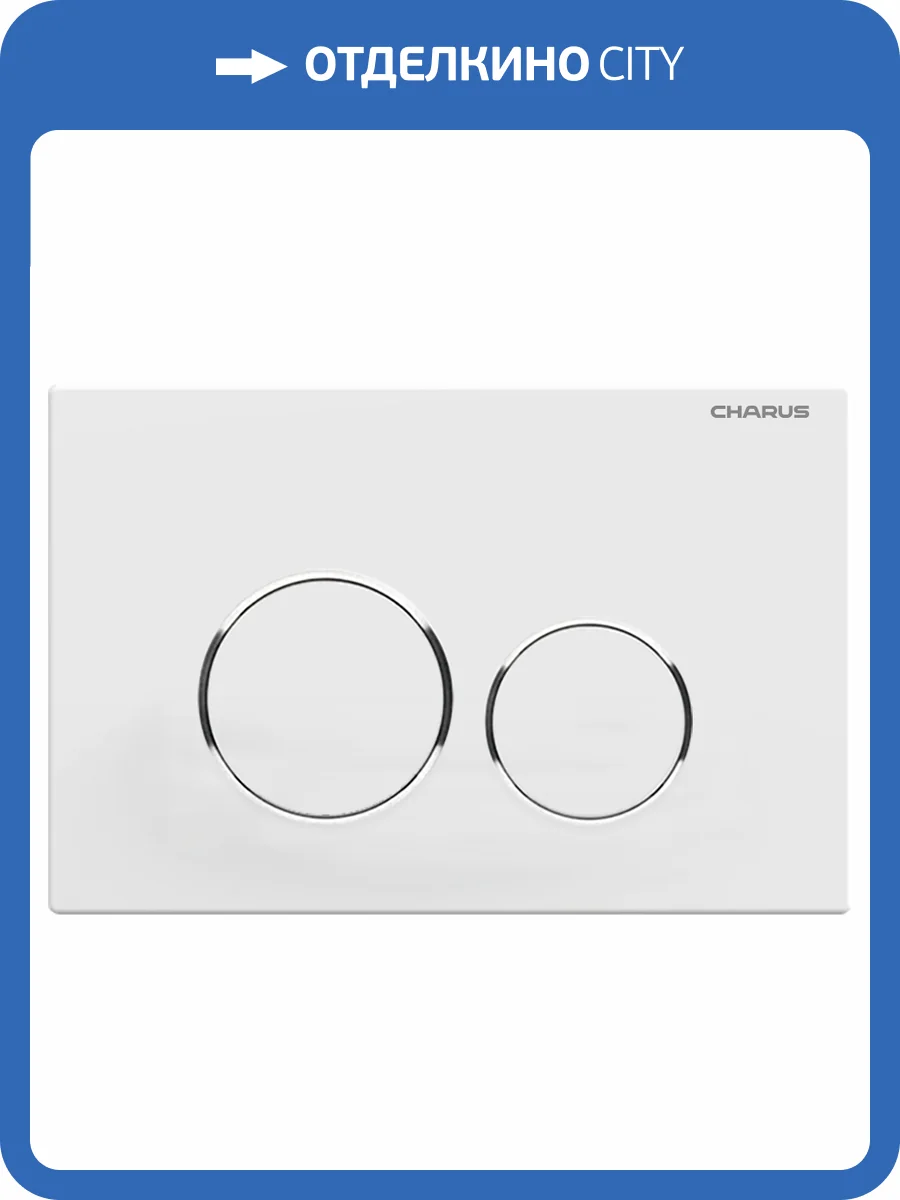 Кнопка смыва CHARUS SPAZIO FP.330.12.01 Белый матовый фото 4