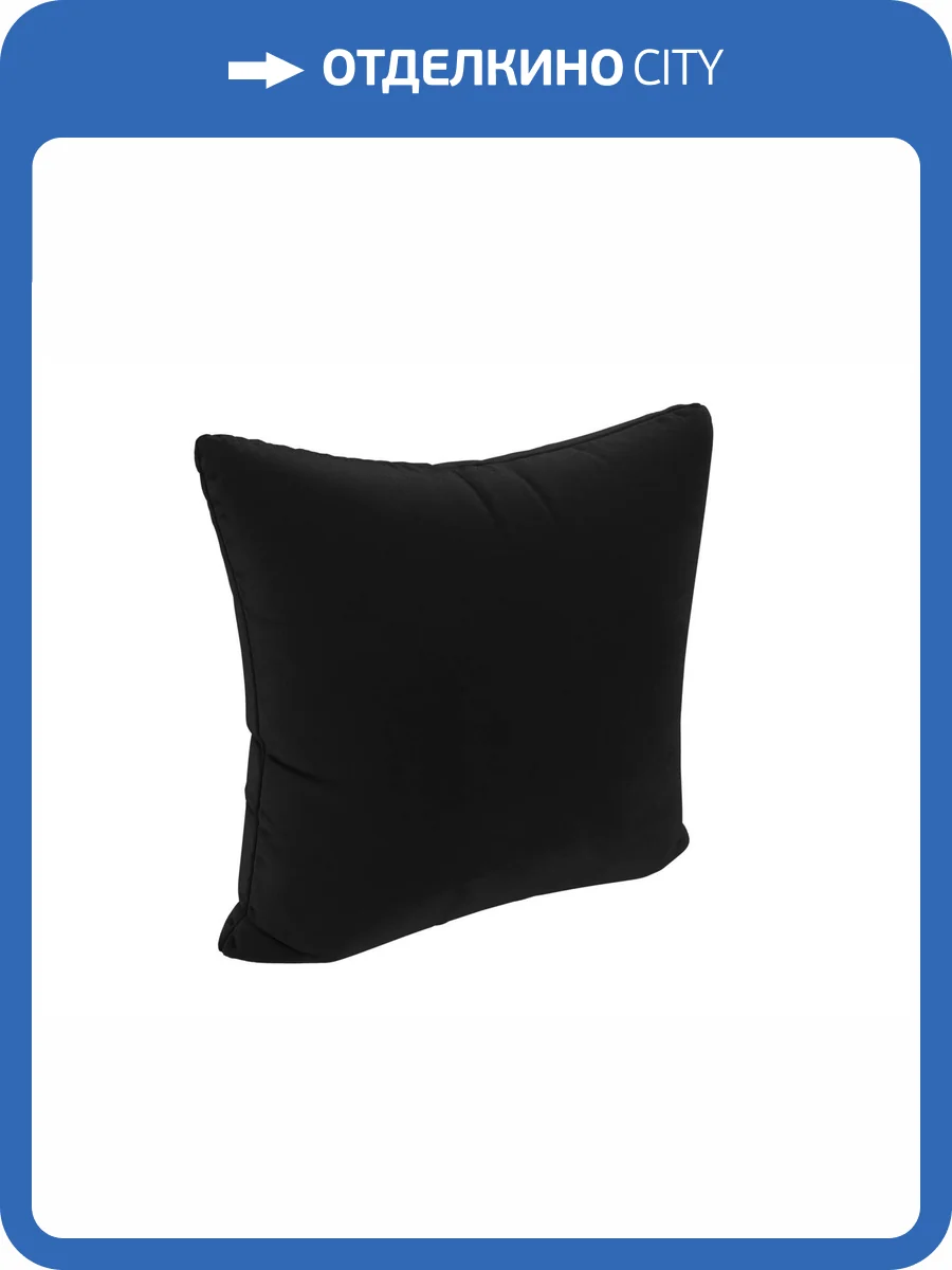 Подушка Лига Диванов 120079 черный (45x12x45) фото 2