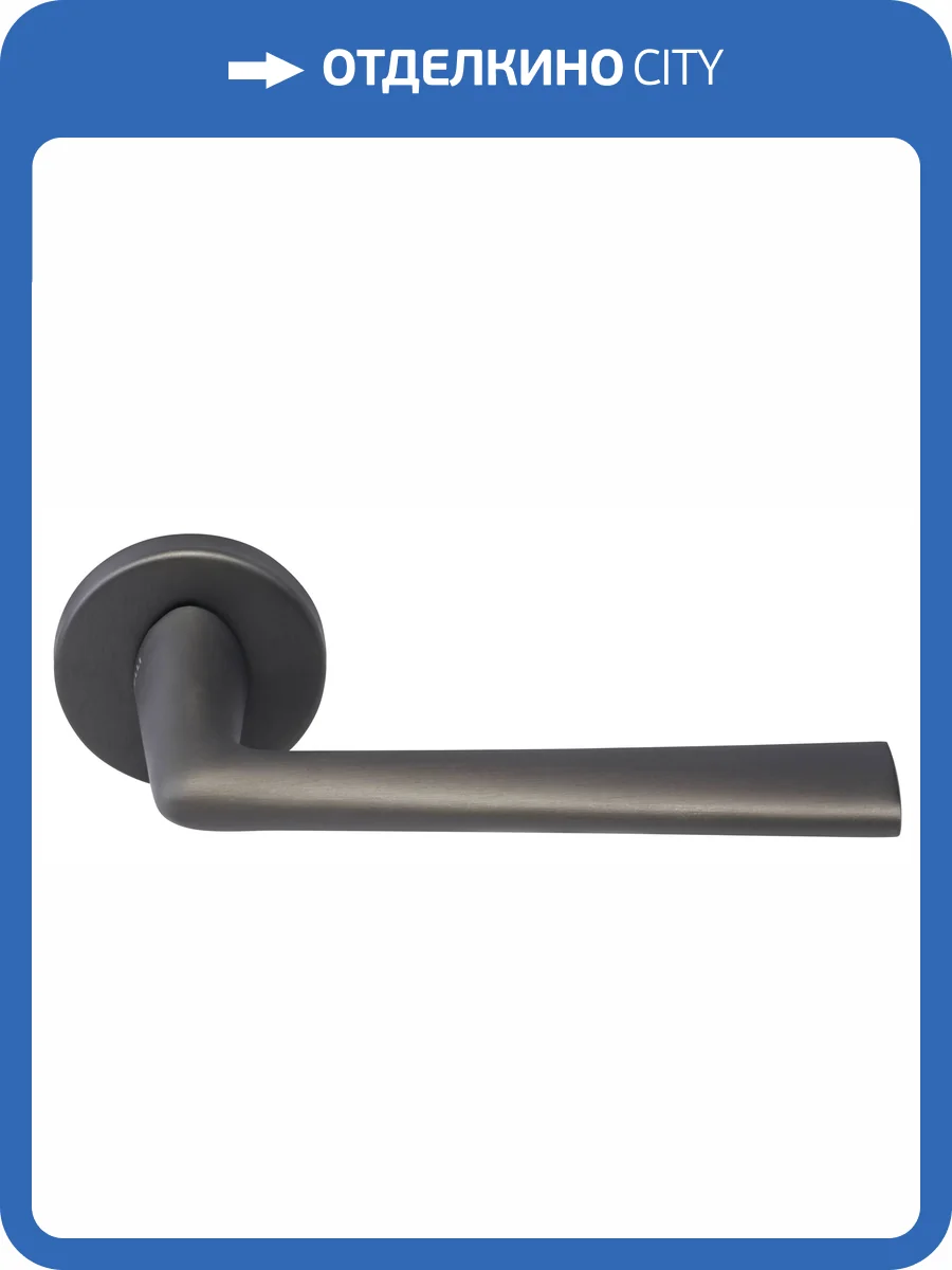 Дверная ручка Morelli THE FORCE R5 ANT антрацит толщина розетки - 7мм фото 3