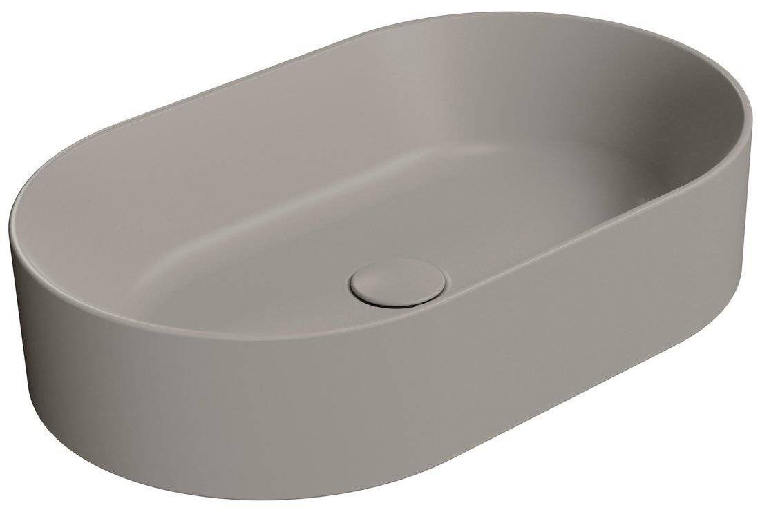 Раковина GSI Kube X 945805 серый беж матовый, 60x37